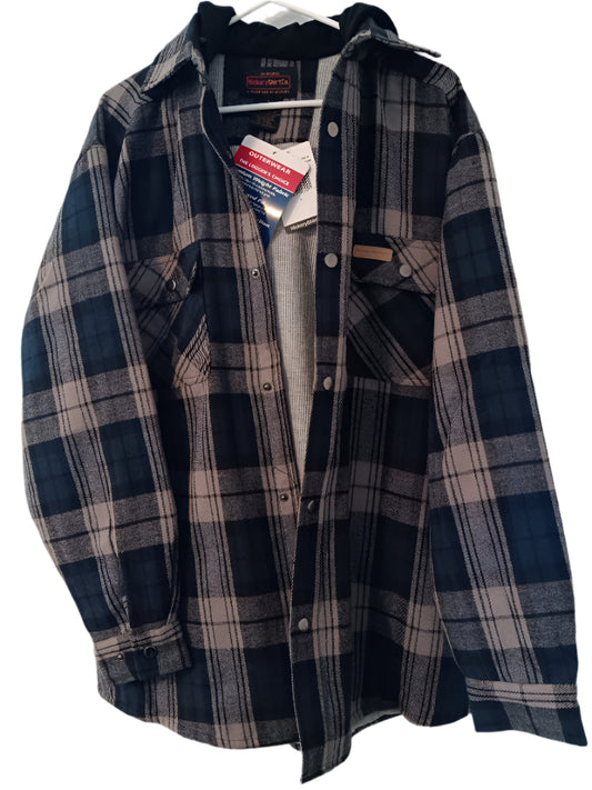 Hickory Shirt Co. Lined, Snap, w/hood Brawny Jacket