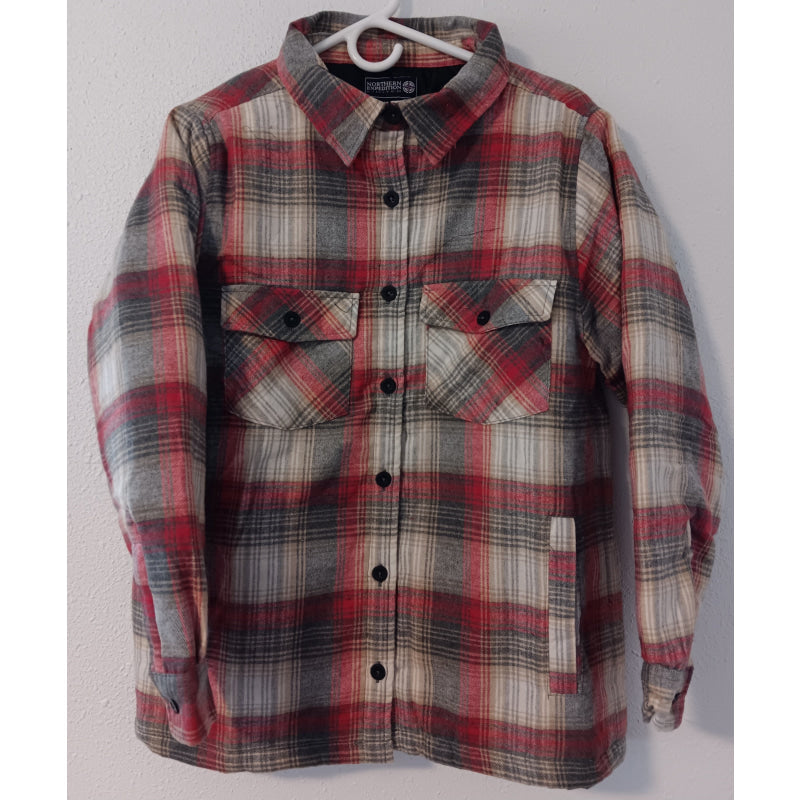 Ladies Quilted Flannel Button Shirts