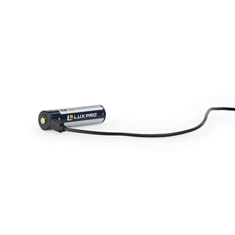 LUX PRO battery with a cable on a white background-Willapa Outdoor