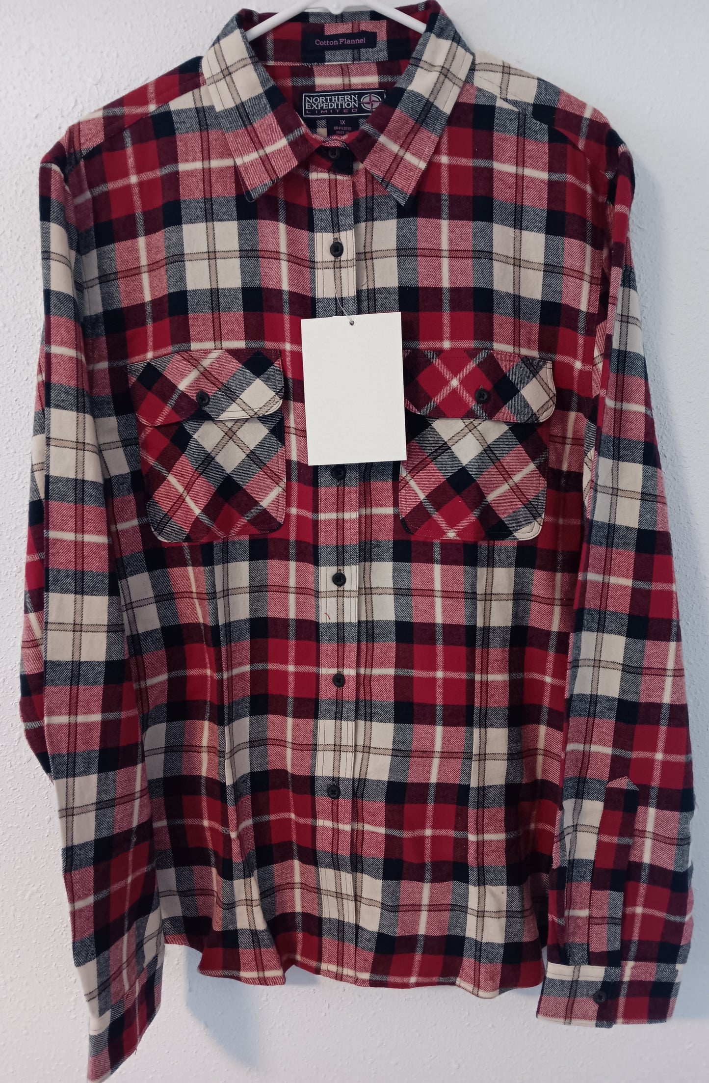 NE Limited Women's Flannel Shirt Plus Size