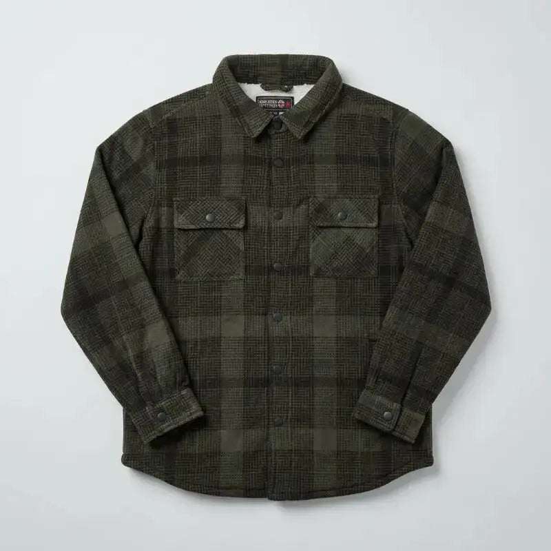 Northern Expedition Men's "Voyager" Sherpa Lined Jacket in Green-Willapa Outdoor