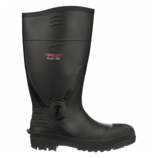 Tingley Pilot G2 Knee Boot, Plain Toe ~ Black - Willapa Outdoor