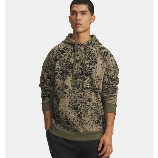 Man wearing a camouflage hoodie on a white background-Willapa Outdoor