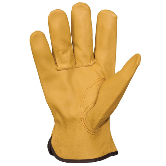 Light brown leather glove on a white background-Willapa Outdoor