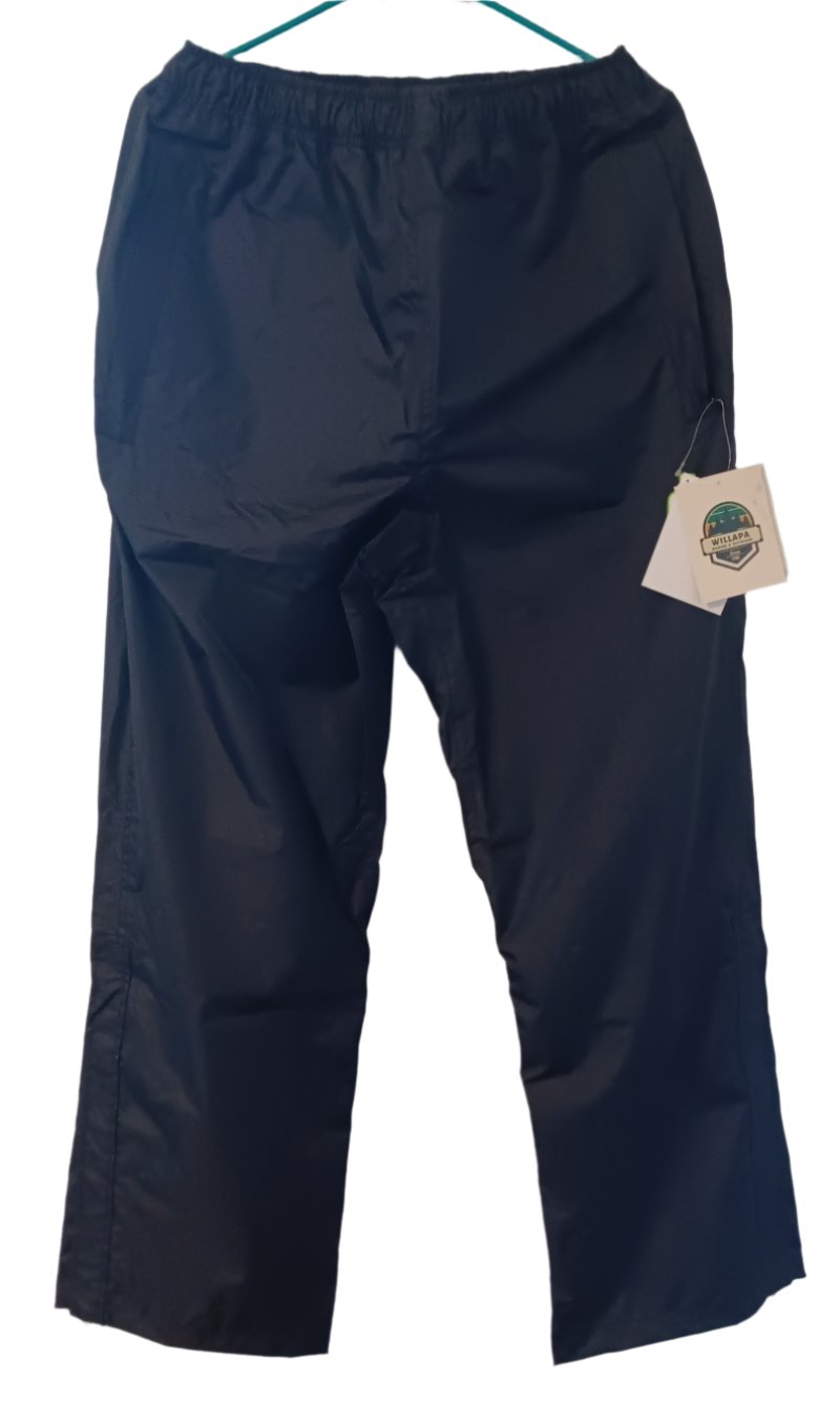 Willapa Marine Brand Men's Rain Pants - Black or Gray