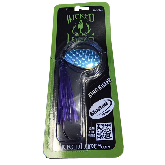 Wicked Lures King Killer Purple w/Blue Blade