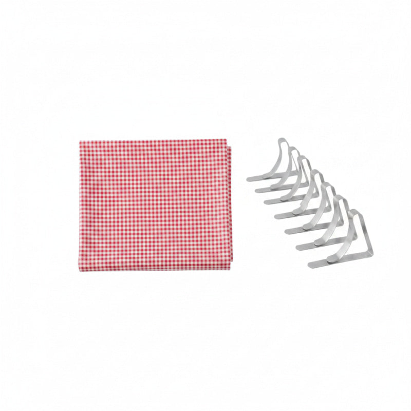 Camp Table Essentials Set – Flat Lay