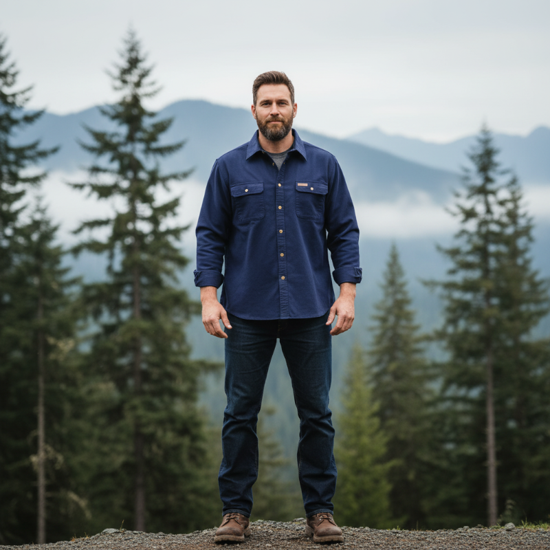 Chamois Button-Up Shirt - PNW Scene