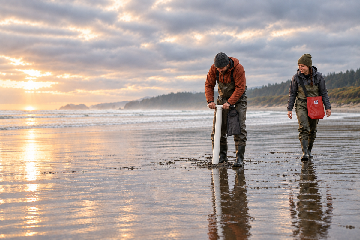 Fall clam digging with Willapa Marine clam products