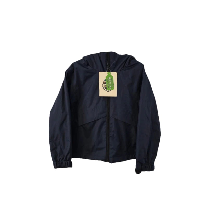 Black jacket with a brand tag on a light gray background-Willapa Outdoor