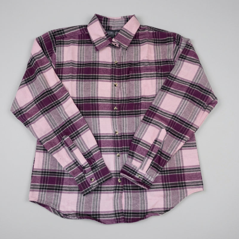 Northern Expedition Limited Ladies Lightweight Flannel Shirt in purple/pink-Willapa Outdoor