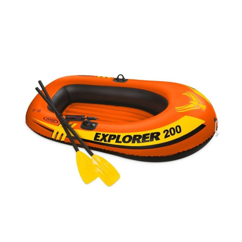 Intex - Explorer 200 Inflatable Boat Set - 2 Person - Willapa Outdoor