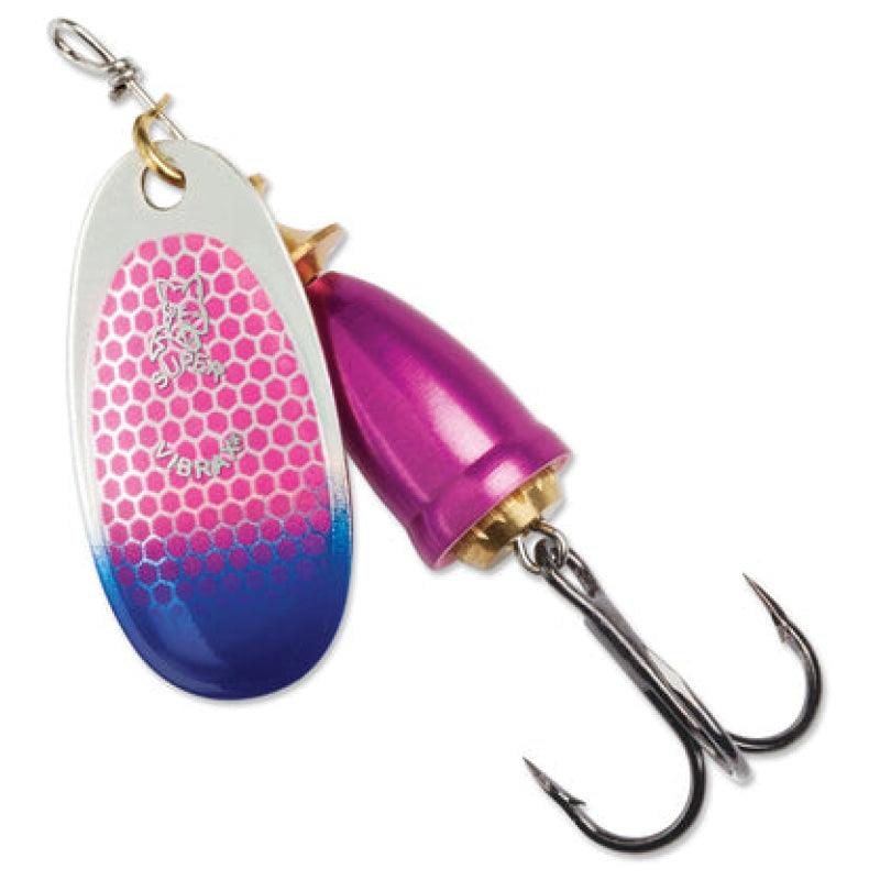 Blue Fox Painted Blade Vibrax Spinner-Cerise Scale/Blue Tip-Willapa Outdoor