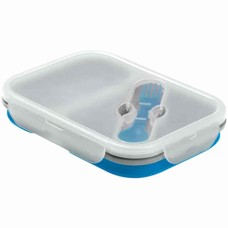 Dropship Lunch Box Collapsible Silicone Food Storage With Fork