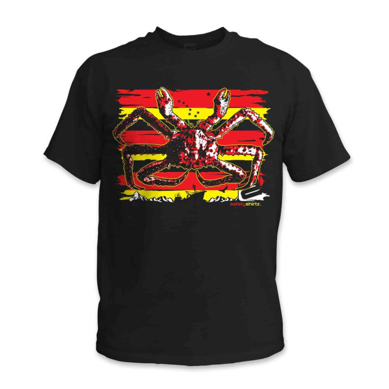 SafetyShirtz - King Crab Safety T-Shirt - Red/Yellow/Black - Willapa Outdoor