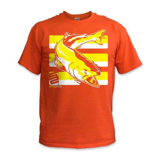 SafetyShirtz - Salmon Safety T-Shirt - Yellow/Orange - Willapa Outdoor