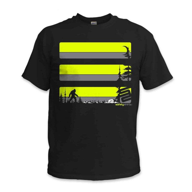 SafetyShirtz - Sasquatch Safety T-Shirt - Yellow/Dark Gray/Black - Willapa Outdoor