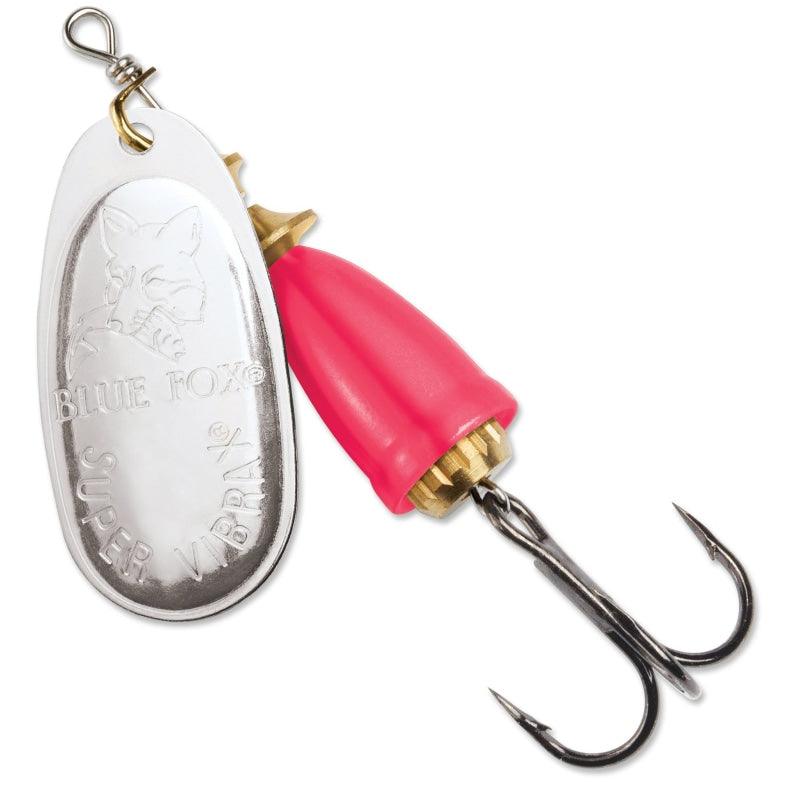 Blue Fox Silver Hot Pink Spinner - Willapa Outdoor