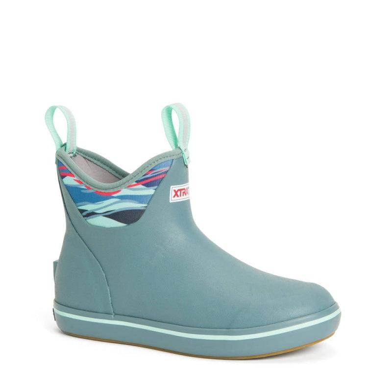 Xtratuf Women's Ankle Deck Boot-Trooper Blue/Beach Glass
