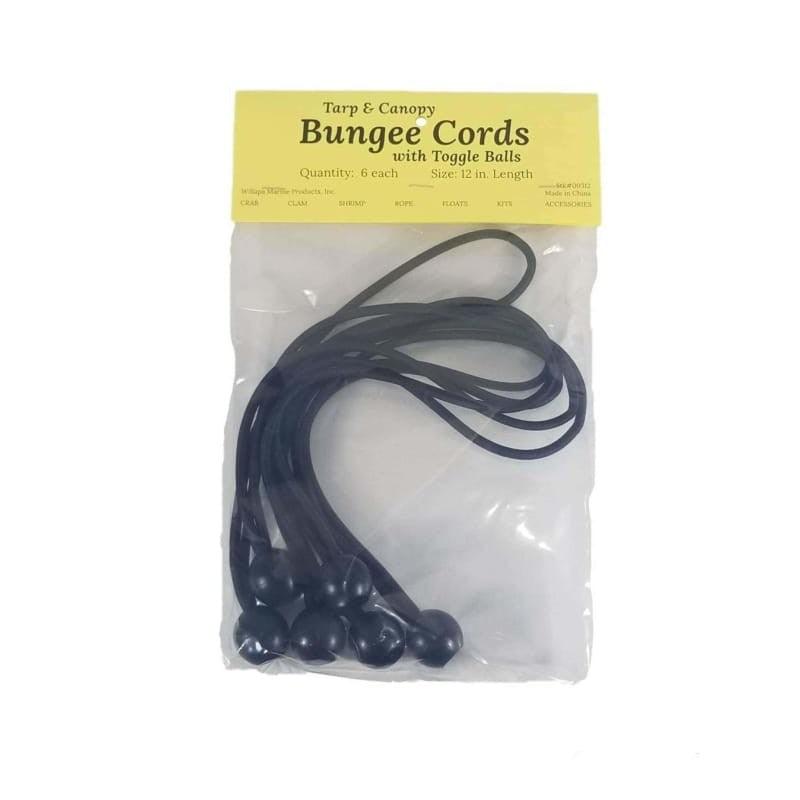Ball Bungee Cords-Black - Willapa Marine & Outdoor