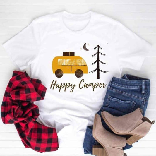 Happy Camper T-Shirt - Willapa Marine & Outdoor
