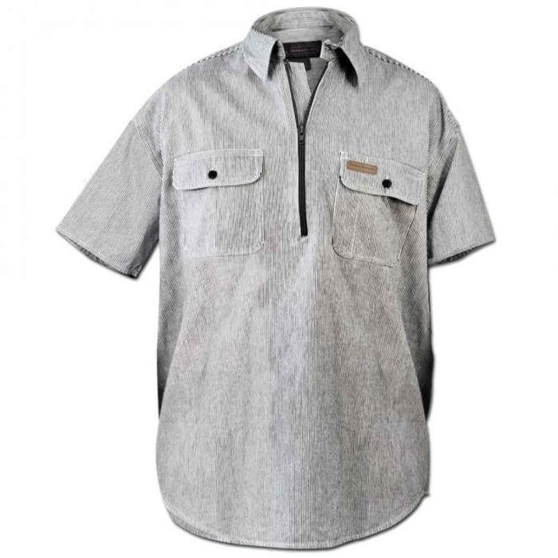Hickory Shirt Co. Short Sleeve 1/2 Zip Shirt - Willapa Marine & Outdoor