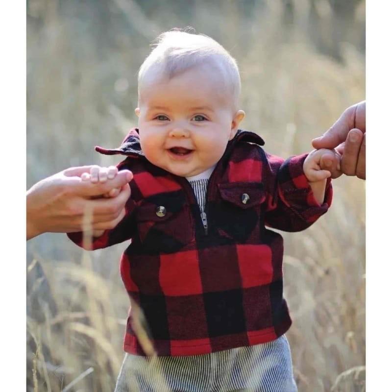 Baby boy store buffalo plaid shirt