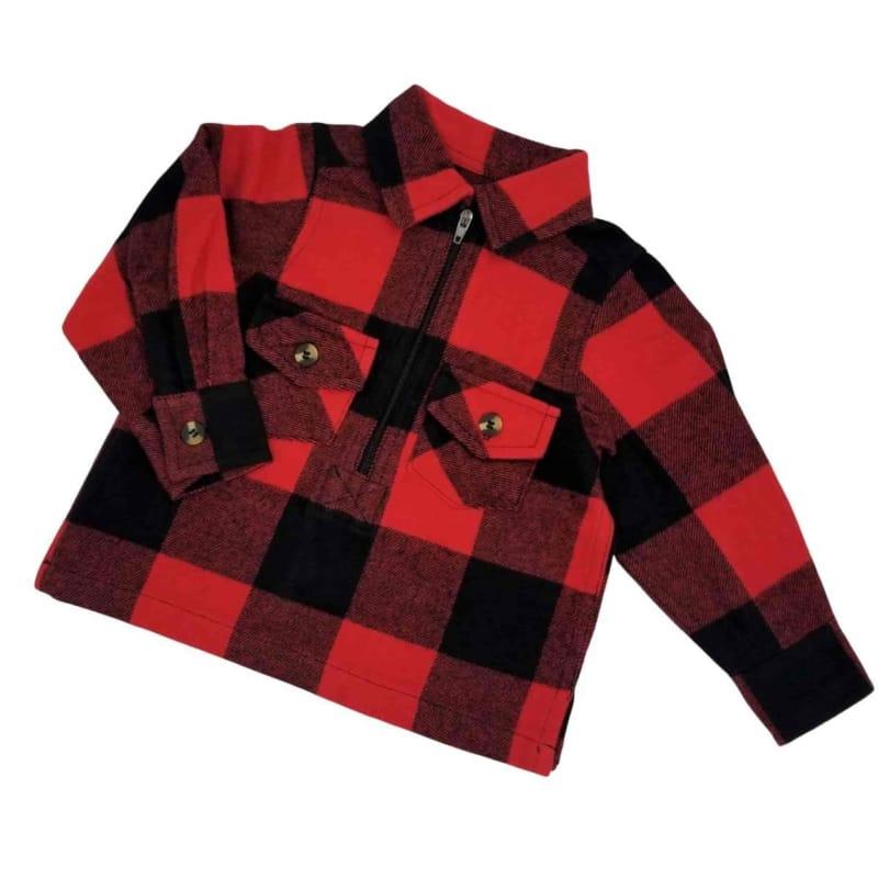 Hickory Shirt Co. Kids Buffalo Plaid Flannel Shirt - Willapa Marine & Outdoor