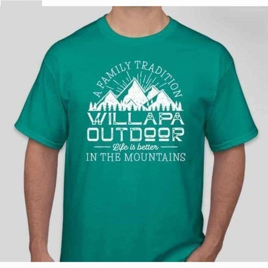 Life Is Better In The Mountains T-Shirt - Willapa Outdoor