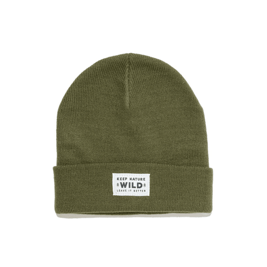twin-pines-cuffed-beanie-olive-Willapa Outdoor