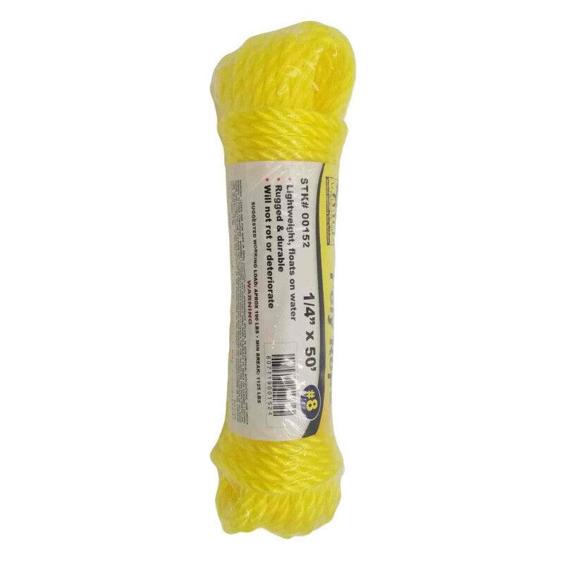 Twisted Poly Rope - Yellow - Willapa Outdoor