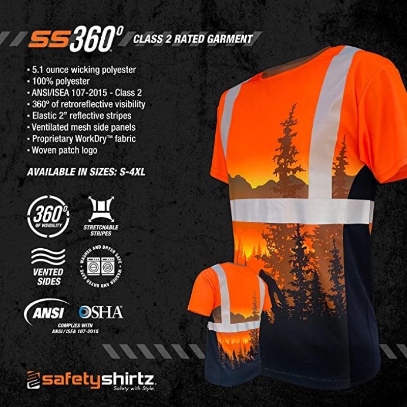 SafetyShirtz - SS360 ANSI Class 2 Wildland Sasquatch Safety Shirt